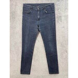 Tomas Maier Jeans Womens 30 Blue Dark Wash Mid Rise Skinny Stretch